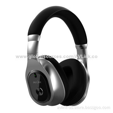 Fashionable Headband Active Noise-canceling Headphones with Heavy Bass for Airplane and Subway